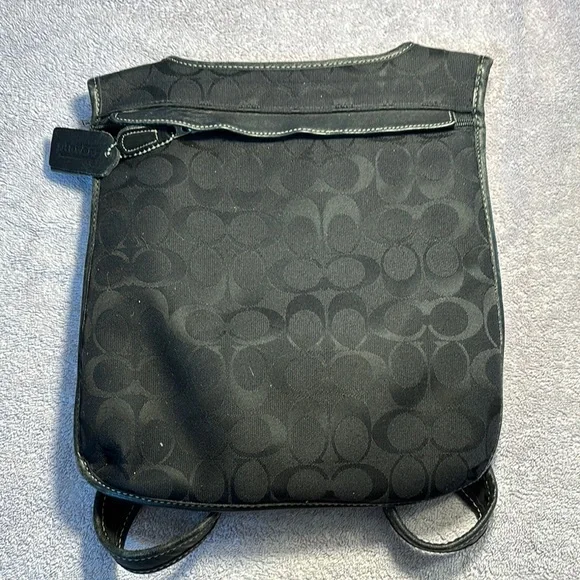 Coach Black Backpack Sleek Minimalist Design - Picture 1 of 14